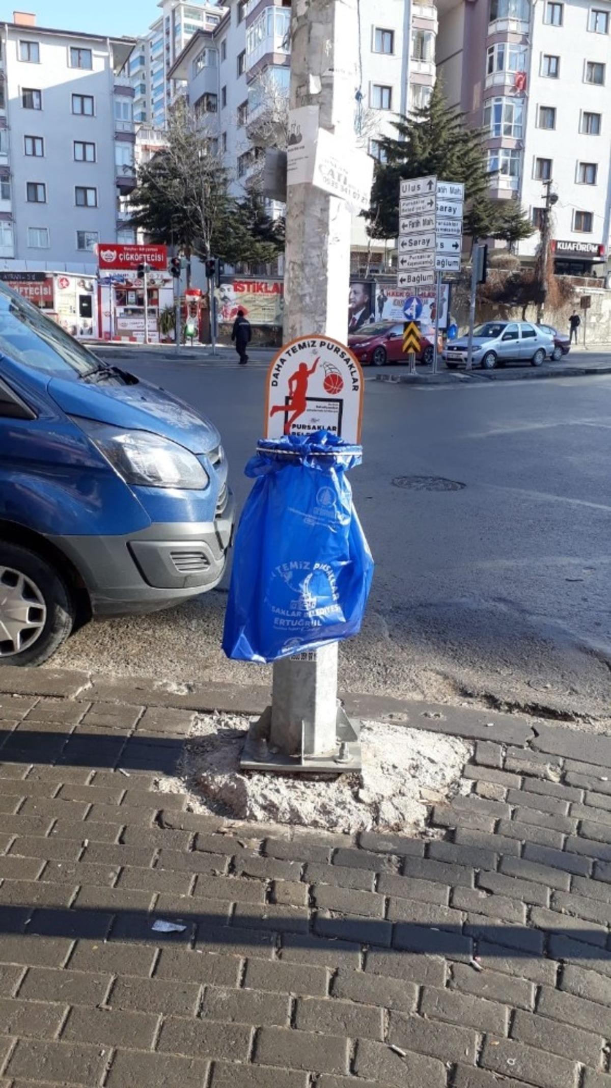 Pursaklar&rsquo;da &rsquo;&Ccedil;&ouml;pe bir basket de sen at&rsquo;