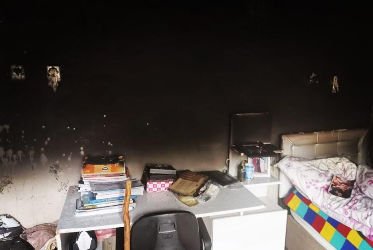 Van&rsquo;da ev yangını