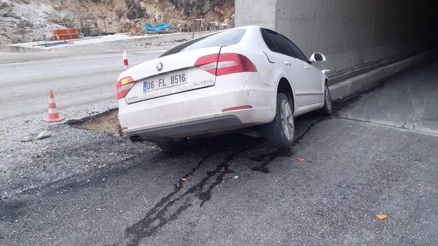 Erkenek Tüneli girişinde kaza: 3 yaralı