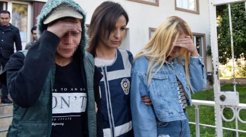 Antalya'da gasp parasıyla saç boyatıp, alem yaptılar