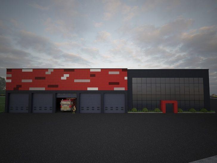 Hendek itfaiye hizmet binası yükseliyor G5