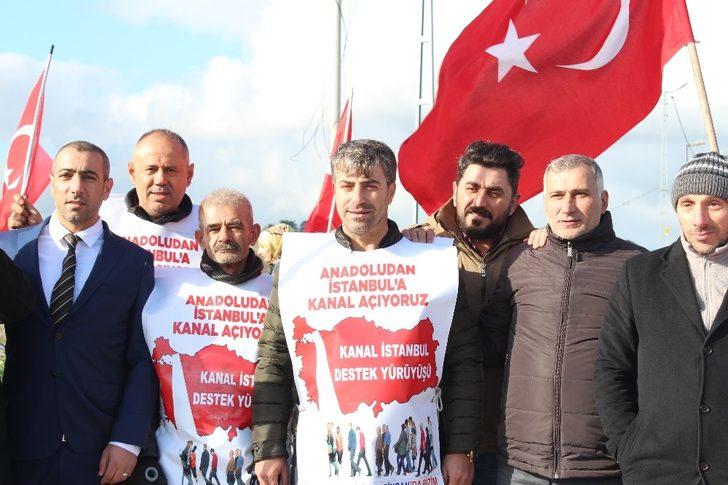 Kanal İstanbul yürüyüşü: İstanbul'a kanal açmaya geldik G3