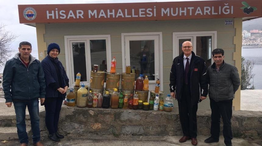 Atık yağlar belediyeye teslim edildi