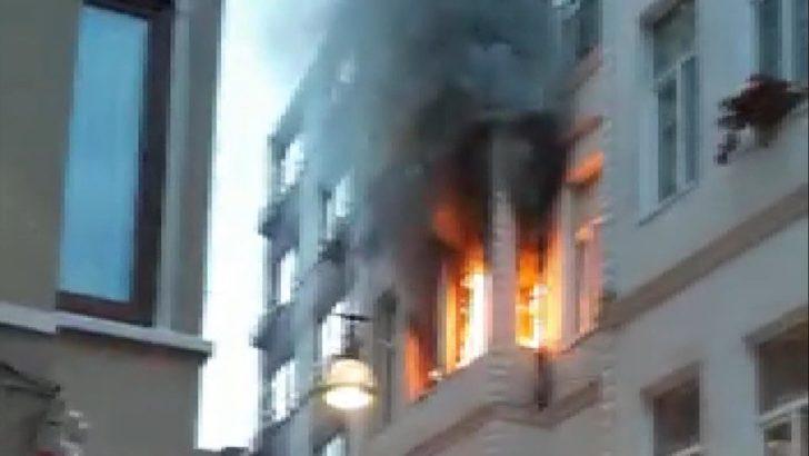Beyoğlu'nda otelde korkutan yangın G5