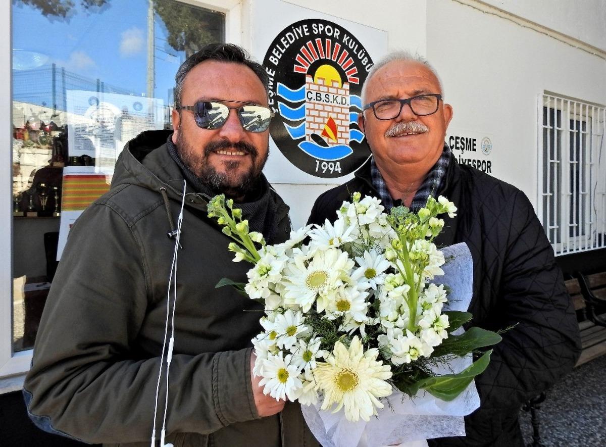 &Ccedil;eşme Belediyespor-Ala&ccedil;atıspor derbisi sonrası trib&uuml;nler karıştı