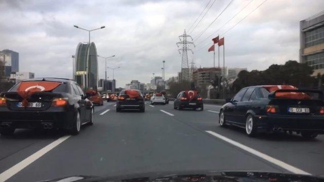 İstanbul'da tepki çeken görüntüler! Trafiği birbirine katıp terör estirdiler