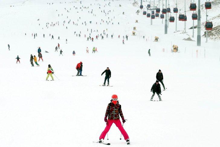 Erciyes’te haftasonu yoğunluğu: 100 bin kişi Erciyes’te G2