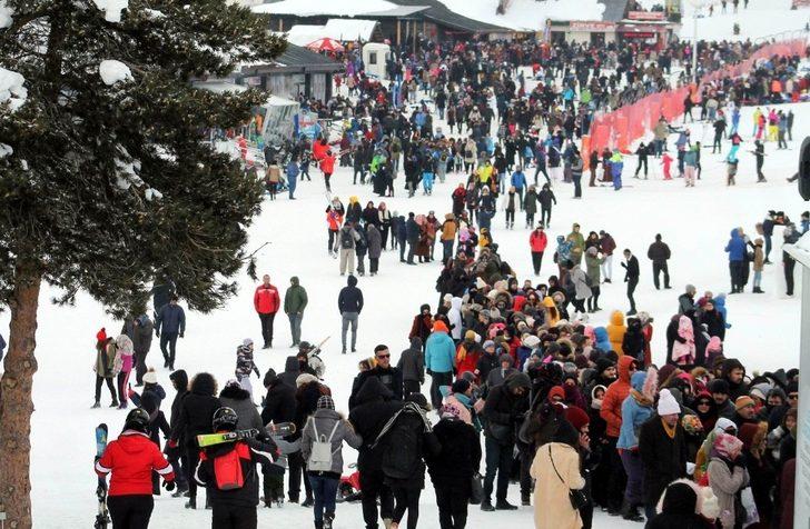 Erciyes’te haftasonu yoğunluğu: 100 bin kişi Erciyes’te G3