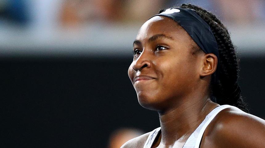 Avustralya Açık'ta Venus Williams'ı eleyen Coco Gauff 2. turda