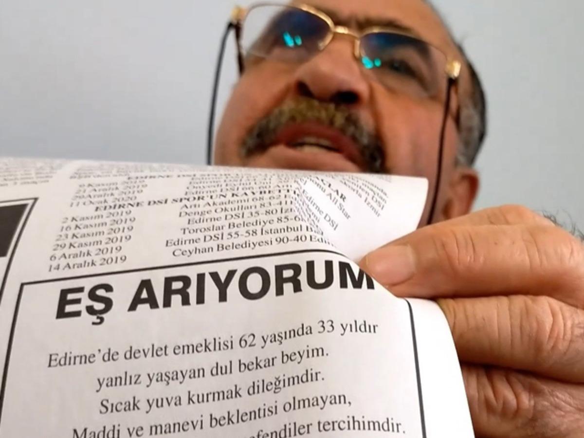 Eş bulmak i&ccedil;in gazeteye ilan verdi