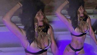 Ivana Sert'ten buz gibi havada jakuzi keyfi