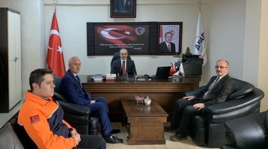 Vali Epcim&rsquo;den AFAD m&uuml;d&uuml;rl&uuml;ğ&uuml;ne ziyaret