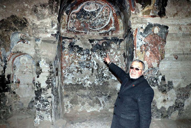 Beşaret Kaya Kilisesi defineciler tarafından talan edildi G4