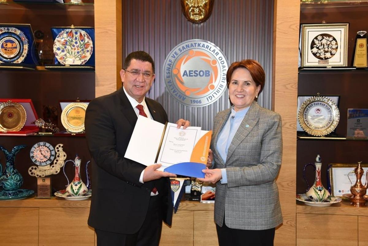 İYİ Parti Genel Başkanı Akşener AESOB&rsquo;da