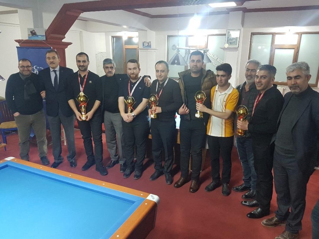Van’da bilardo şampiyonası