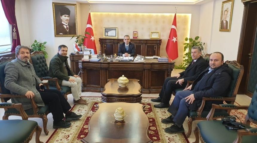 İHA B&ouml;lge M&uuml;d&uuml;r&uuml;nden Tosya Kaymakamına ziyaret