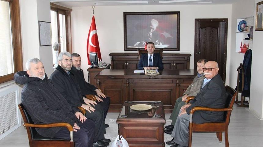 Şehit yakınları, kaymakamını ziyaret etti