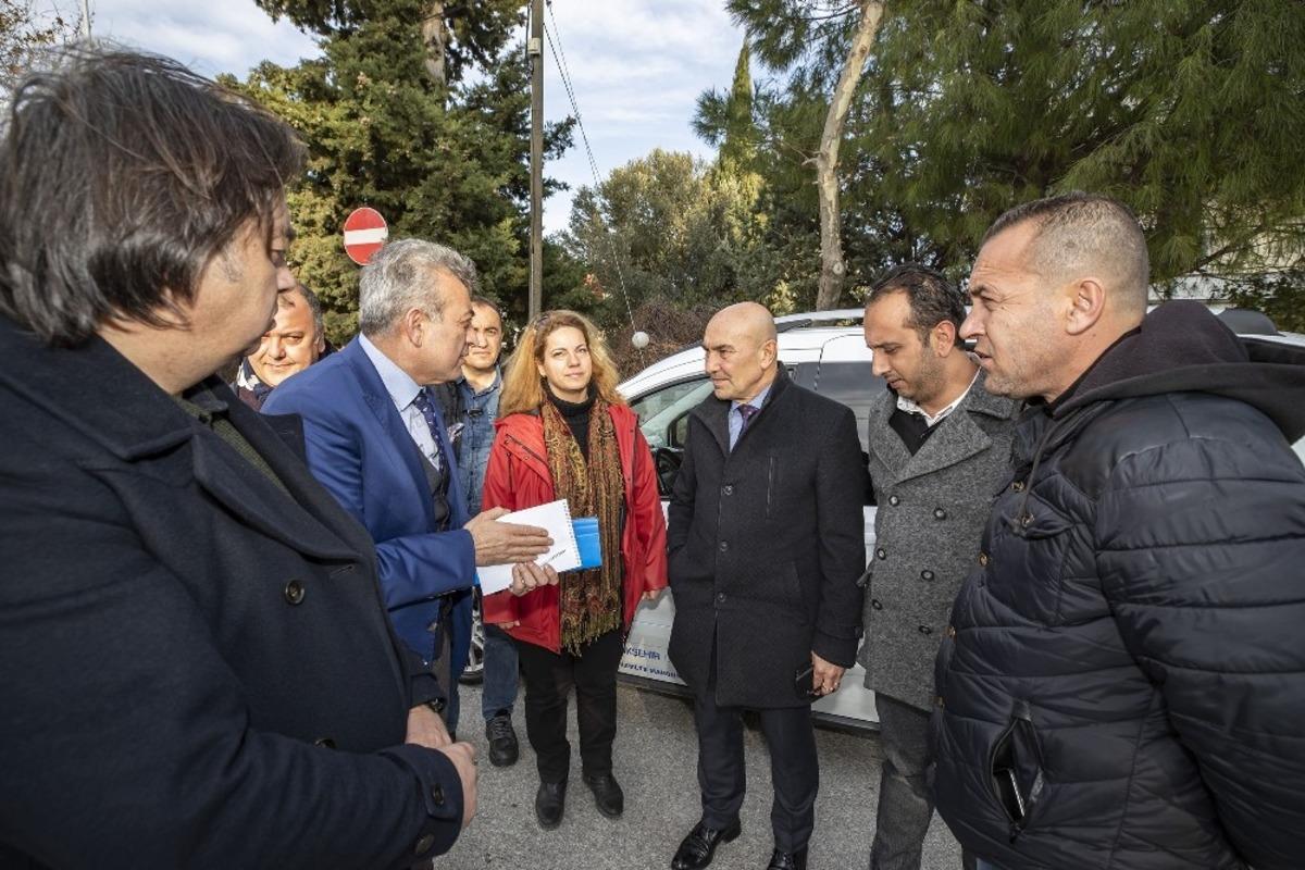 Başkan Soyer Urla&rsquo;daki &ccedil;alışmaları denetledi