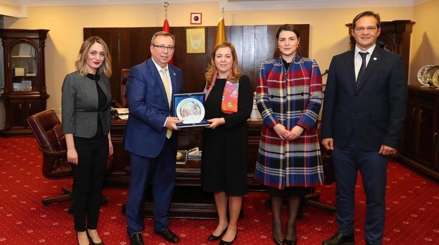 Arnavutluk İstanbul Başkonsolosu&rsquo;ndan Trakya &Uuml;niversitesine ziyaret