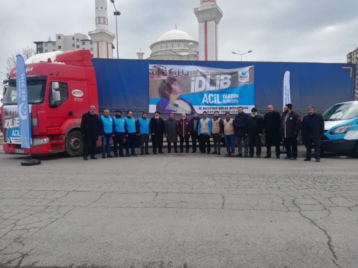 Beşir Derneği, İdlib&rsquo;e 1 tır insani yardım malzemesi g&ouml;nderdi
