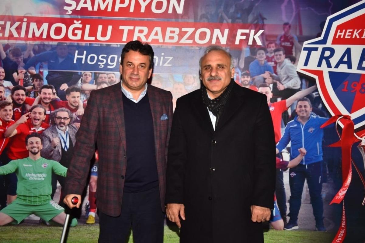 Başkan Zorluoğlu&rsquo;ndan Hekimoğlu Trabzon FK Kul&uuml;p Başkanı Celil Hekimoğlu&rsquo;na ziyaret