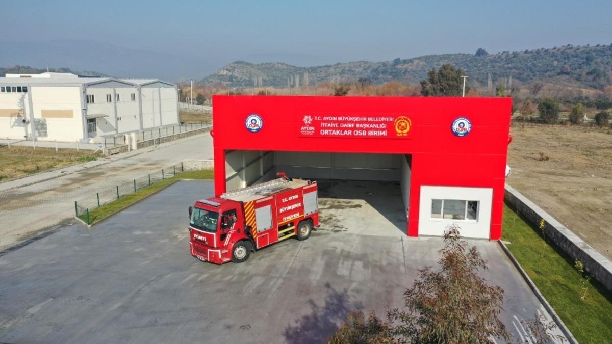 Aydın B&uuml;y&uuml;kşehirden Ortaklar OSB&rsquo;ye yeni itfaiye binası