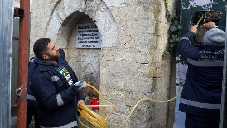 Kapıağası Mustafa Ağa Çeşmesi’nde onarım çalışmaları başladı G3