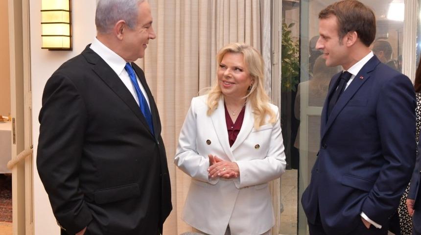 Fransa Cumhurbaşkanı Macron, İsrail Başbakanı Netanyahu ile g&ouml;r&uuml;şt&uuml;