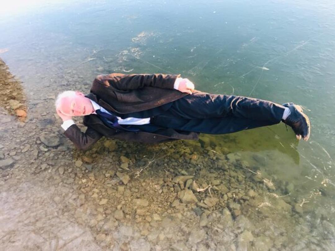 Burası Bayburt! G&ouml;k&ccedil;edere G&ouml;l&uuml; buz tutunca bakın ne yaptılar