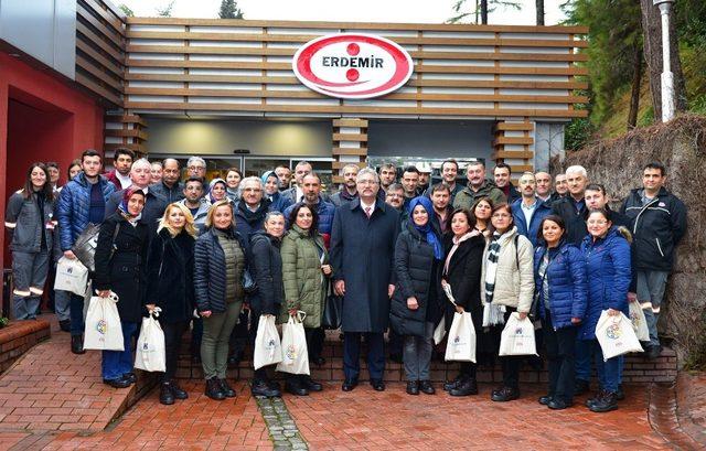 Yarıyıl tatilindeki öğretmenler Erdemir’i gezdi