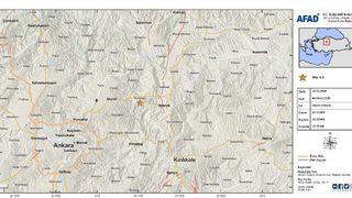 GÜNCELLEME - Ankara'da 4,5 büyüklüğünde deprem