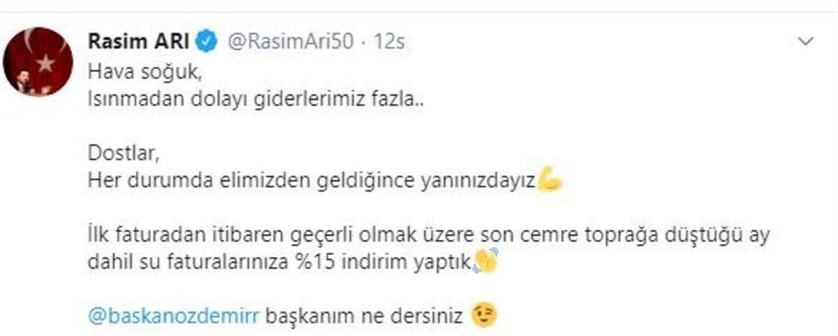 Belediye başkanları Twitter'dan birbirine &ccedil;ağrıda bulundu, indirimler peş peşe geldi