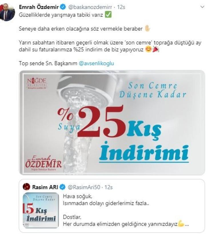 Belediye başkanları Twitter'dan birbirine çağrıda bulundu, indirimler peş peşe geldi G2