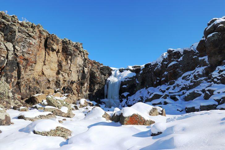 Ağrı eksi 21 dereceyi gördü! Şelale ve göller buz tuttu G2