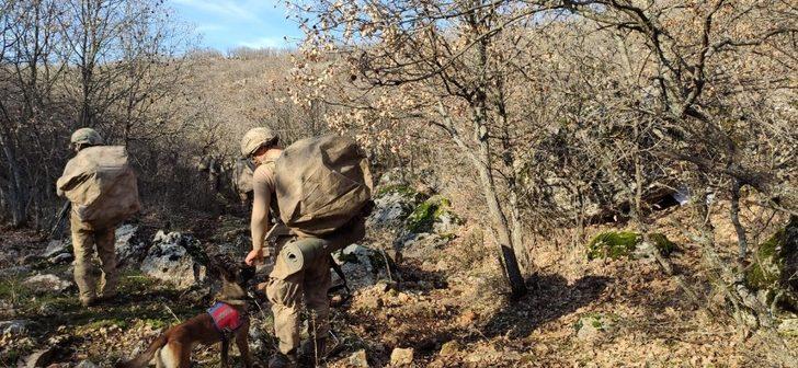 Teröristlere ait sığınak, barınak ve mevziler yerle bir edildi G4
