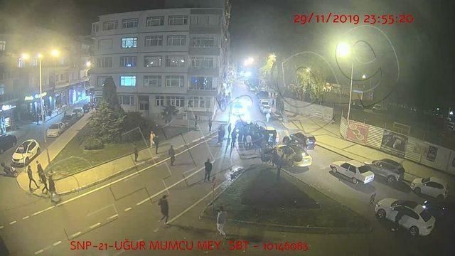 Sinop’taki trafik kazaları kamerada