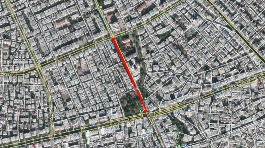 Güllük Caddesinin bir bölümü araç trafiğine 1 gün kapalı kalacak