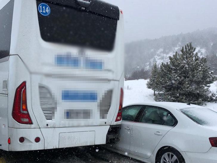 Bolu-Karabük yolunda zincirleme kaza! Trafik durdu G5