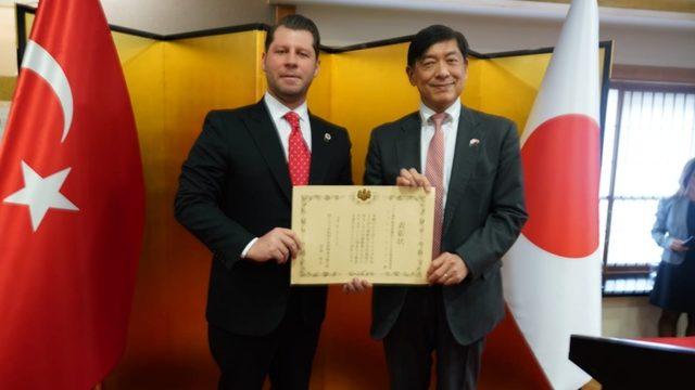 Şerif Tosyalı’ya Japonya’dan büyükelçilik özel ödülü
