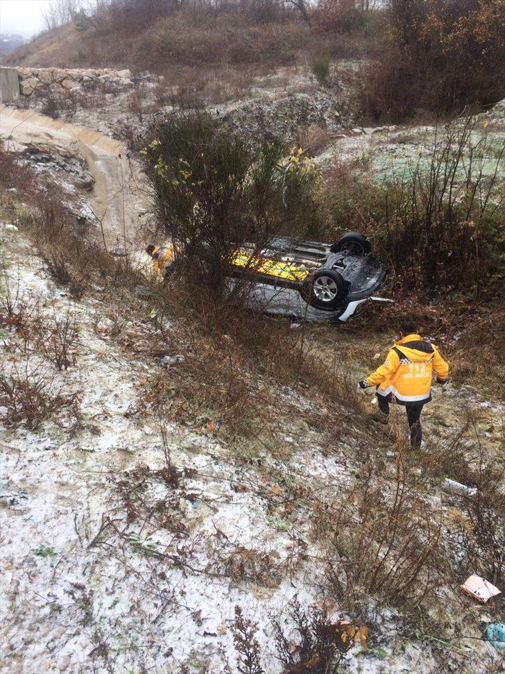 Sinop'ta kar yağışı trafik kazalarına neden oldu G2