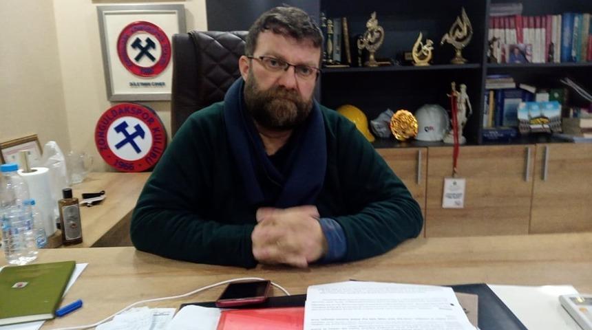 Zonguldak K&ouml;m&uuml;rspor Kul&uuml;p Başkanı S&uuml;leyman Caner: "T&uuml;mer Metin tesis ve saha i&ccedil;in b&uuml;rokratik engelleri aşacak"