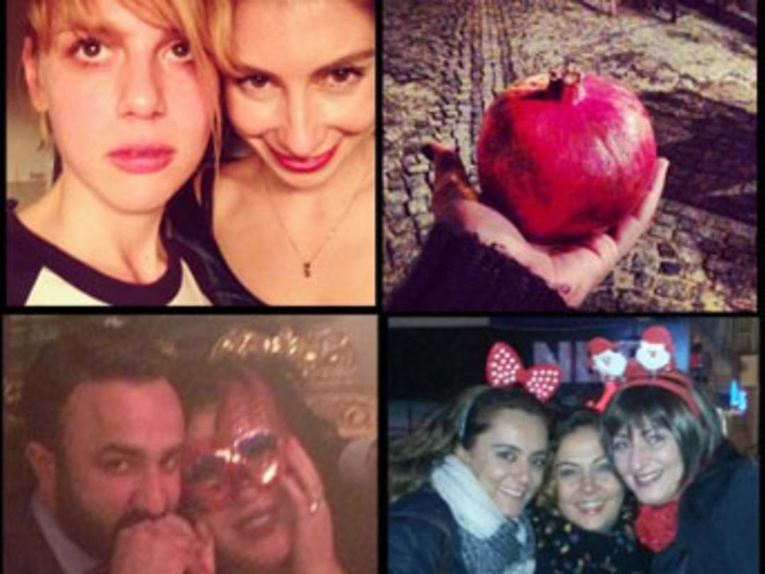 &Uuml;nl&uuml; isimler yeni yılı b&ouml;yle kutladılar