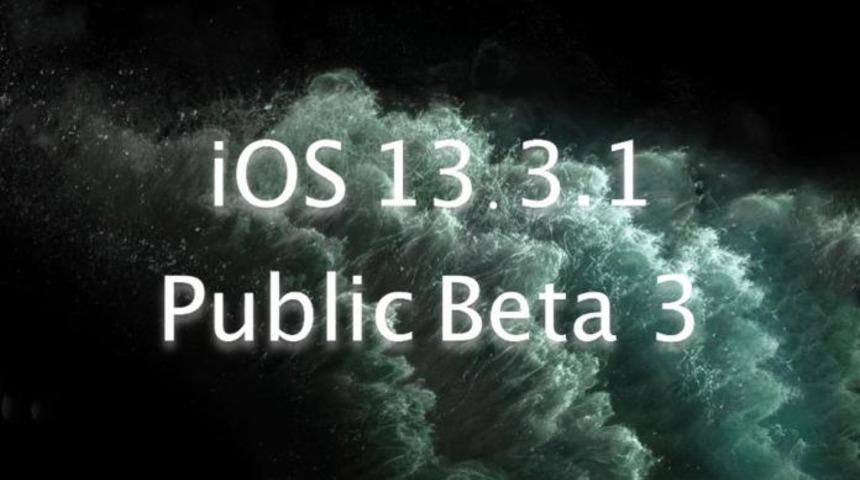 iOS 13.3.1 Public Beta 3 s&uuml;r&uuml;m&uuml; yayınlandı