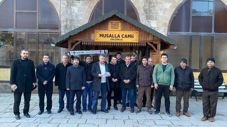 Sabah Namazı sonrası &lsquo;Mescid-i Aksa&rsquo; a&ccedil;ıklaması