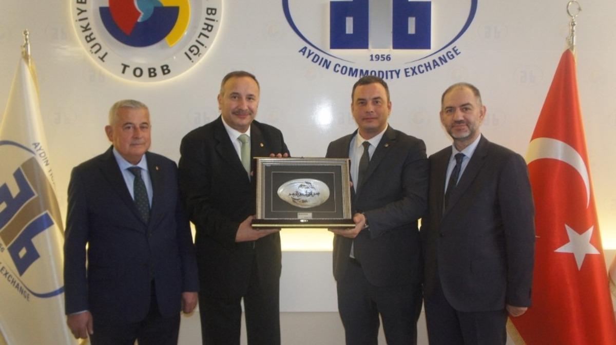 Kardeş borsalar İstanbul ve Alaşehir Ticaret Borsası&rsquo;ndan Aydın Ticaret Borsası&rsquo;na ziyaret