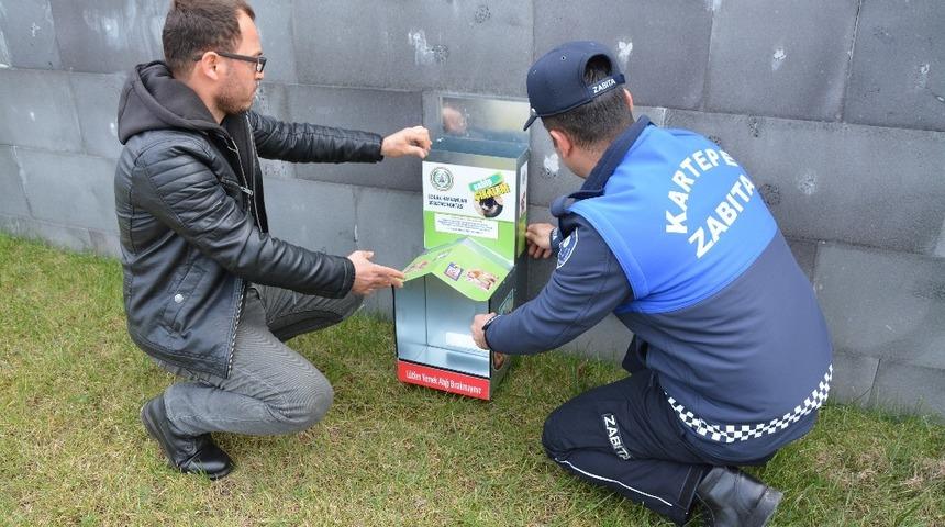 Kartepe’de sokak hayvanlarına mama desteği