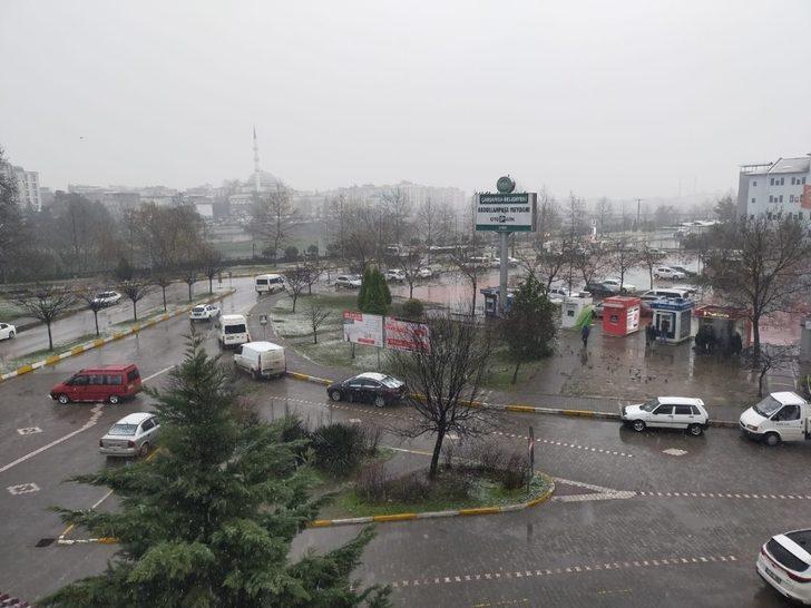 Çarşamba’da kar yağışı G1