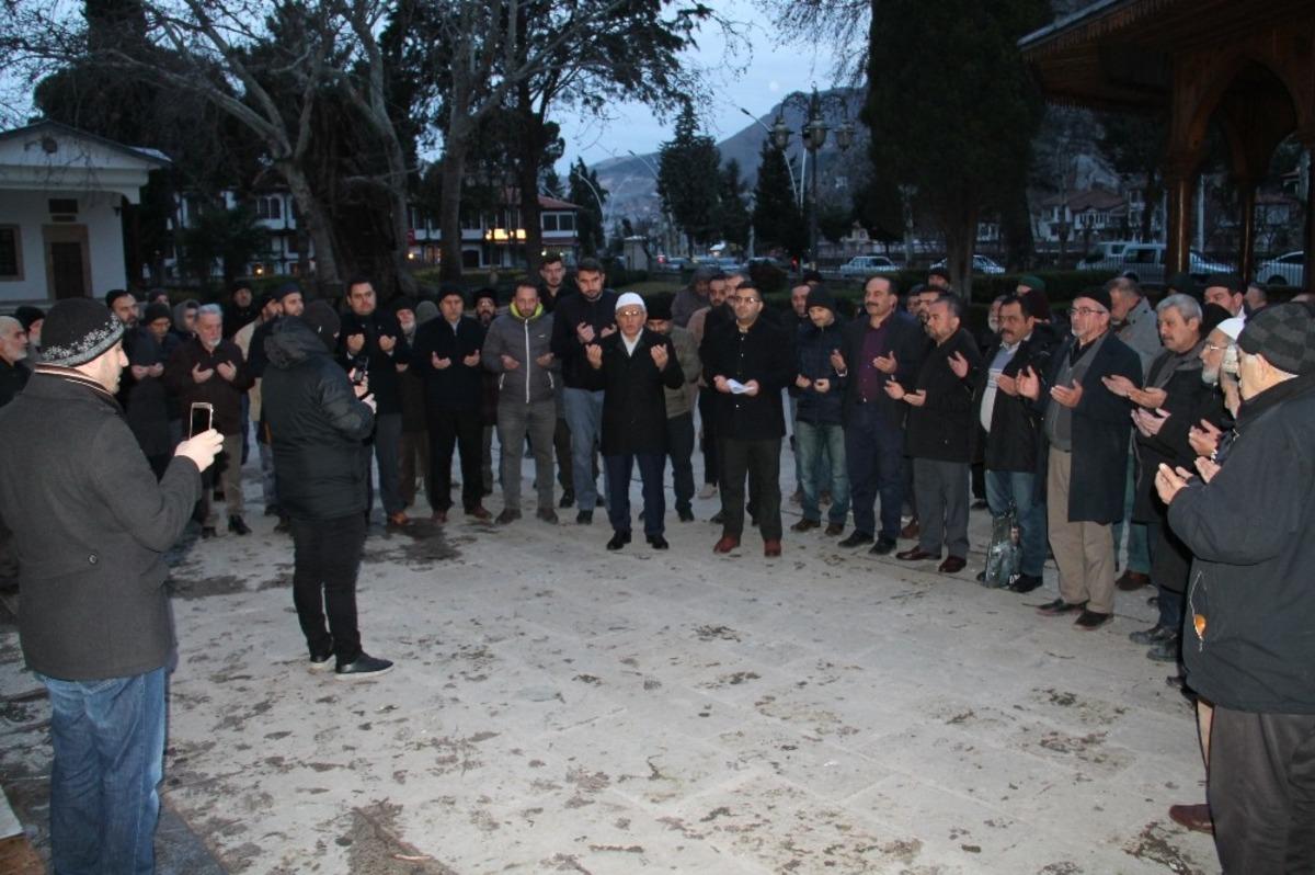 Kud&uuml;s M&uuml;ft&uuml;s&uuml;&rsquo;n&uuml;n tutuklanması Amasya&rsquo;da protesto edildi