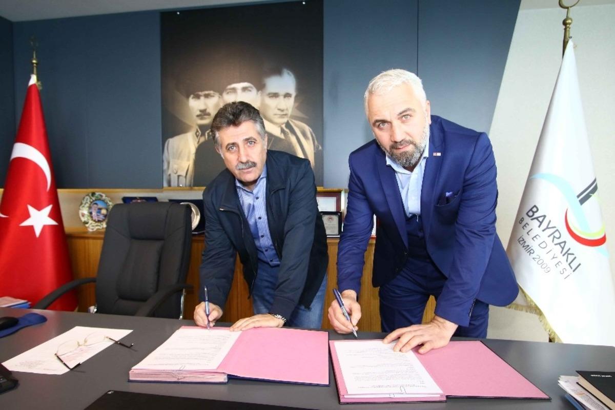 Bayraklı&rsquo;da T&uuml;rk Kızılayı ile &rsquo;sosyal yardım&rsquo; protokol&uuml;