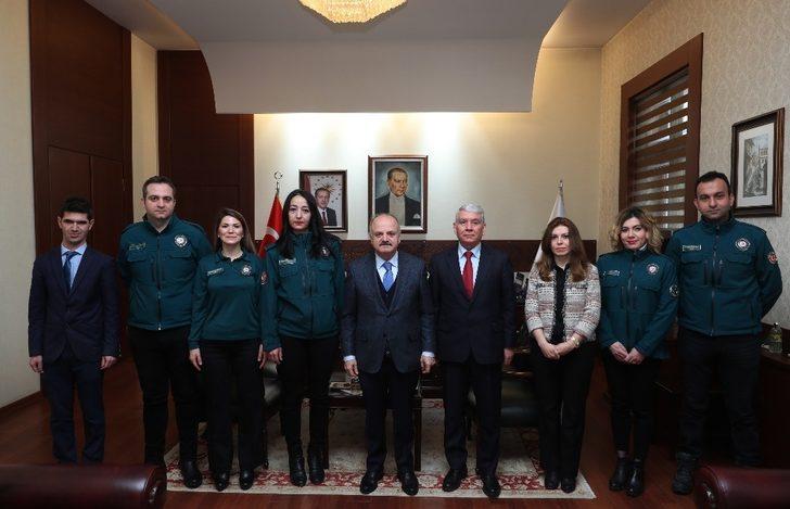 Vali Çakacak, Gümrük Müdürü Koparan ve beraberindeki heyeti kabul etti G2